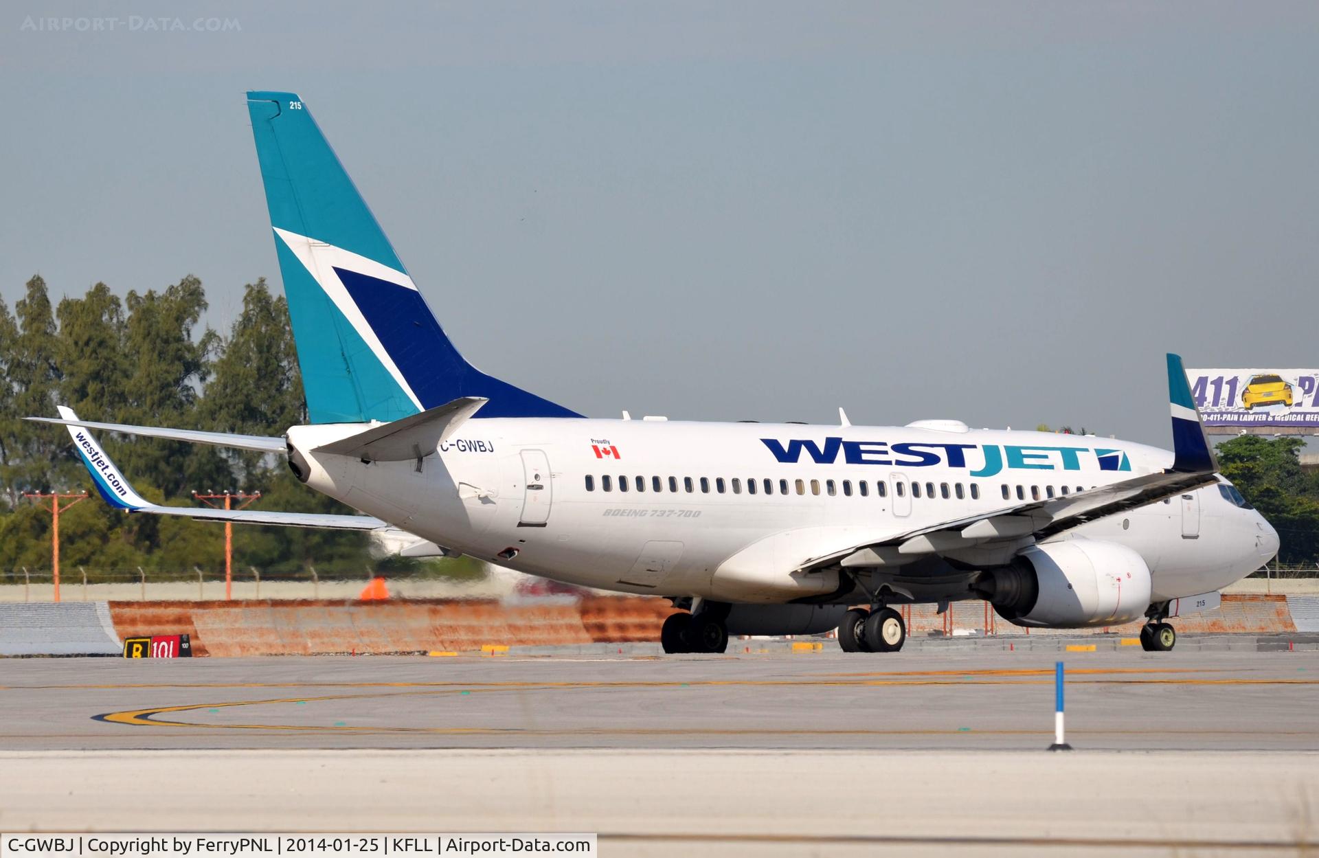 C-GWBJ, 2003 Boeing 737-7CT C/N 32754, Westair B737 lining-up
