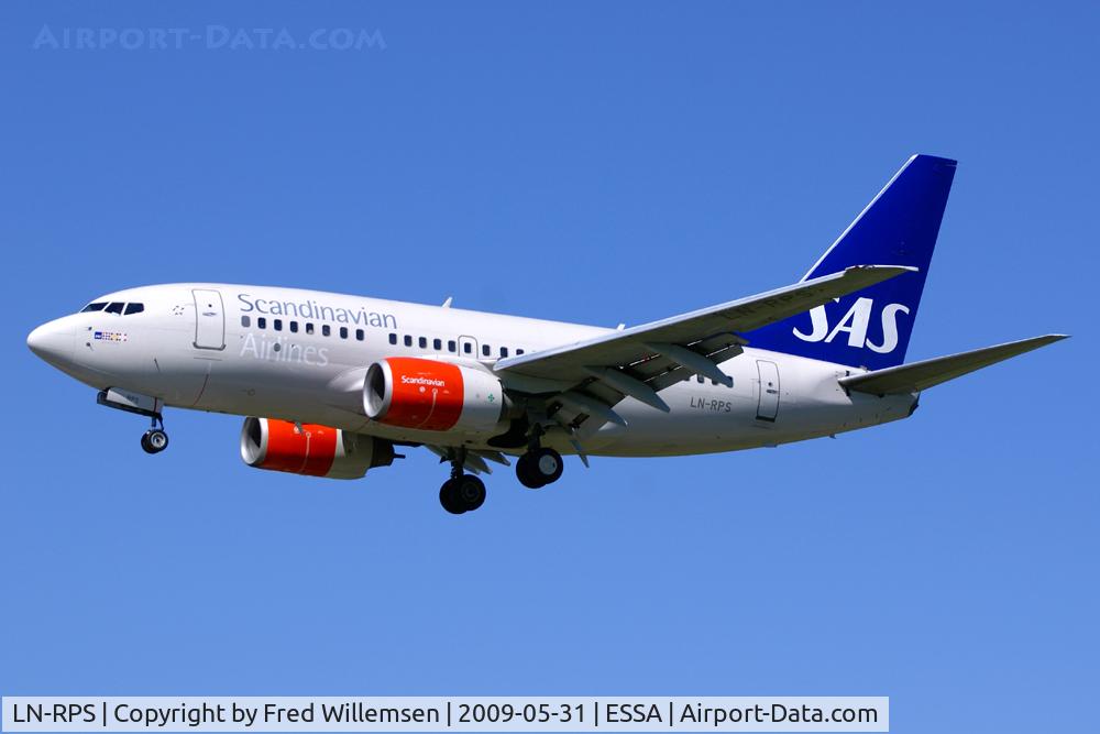 LN-RPS, 1998 Boeing 737-683 C/N 28298, SAS