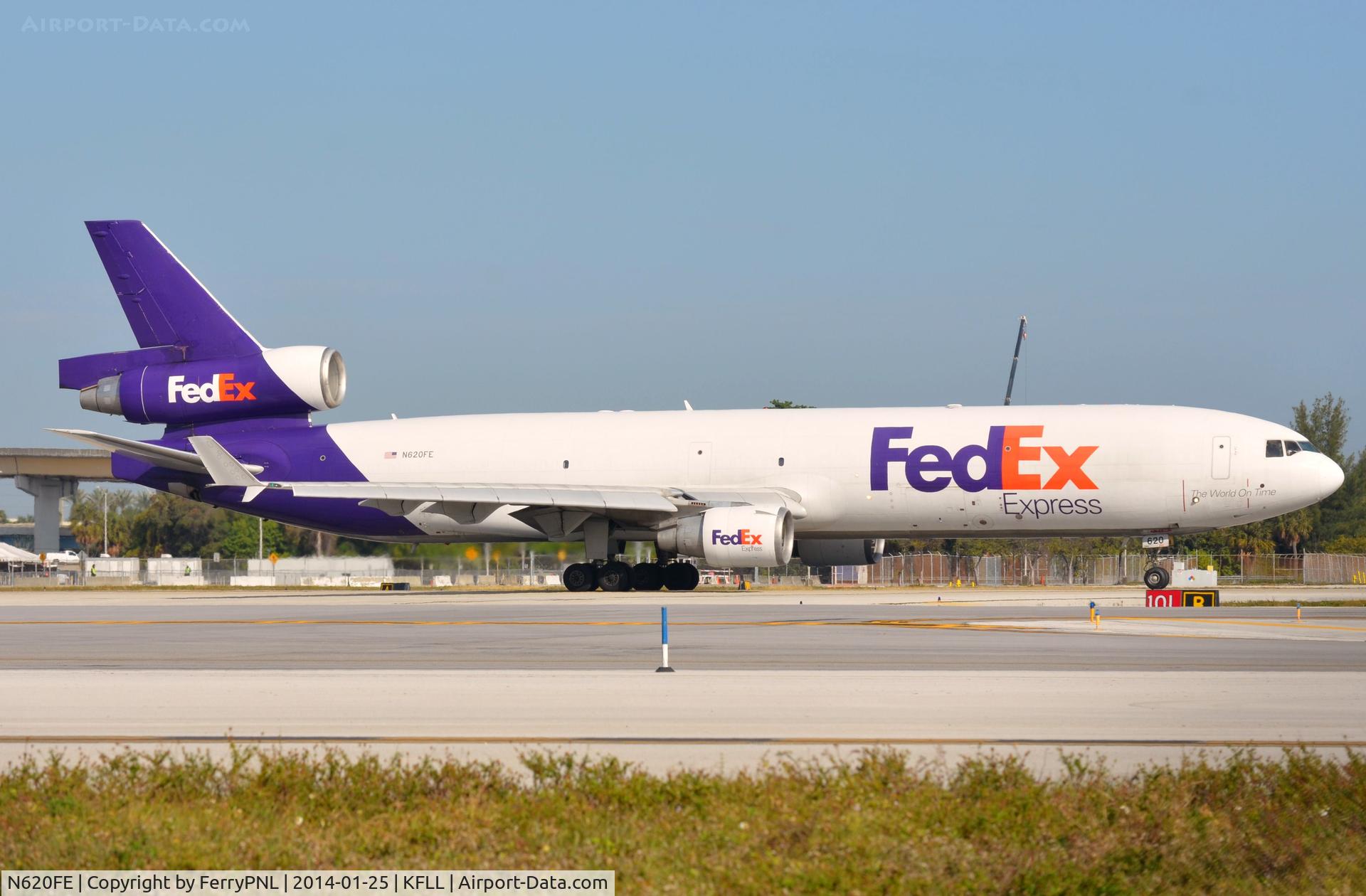 N620FE, 1999 McDonnell Douglas MD-11F C/N 48791, Fedex MD11F ready for take-off.