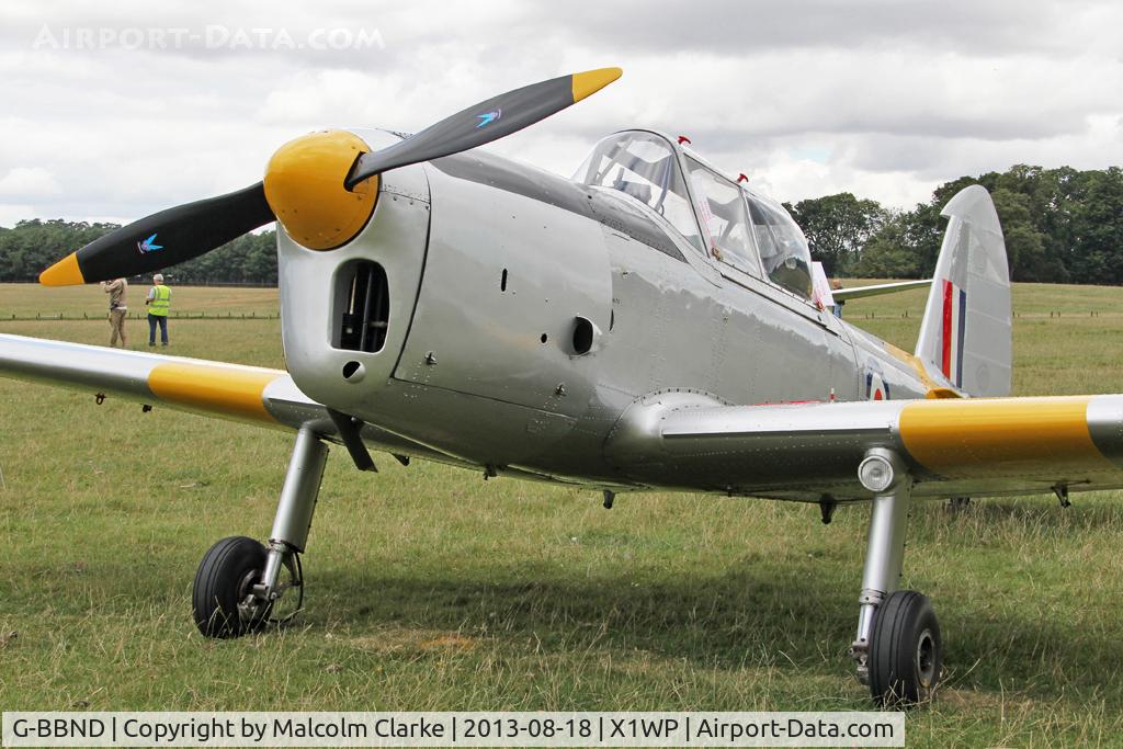 G-BBND, 1950 De Havilland DHC-1 Chipmunk T.10 C/N C1/0225, De Havilland DHC-1 Chipmunk 22 at The De Havilland Moth Club's 28th International Moth Rally at Woburn Abbey. August 2013.