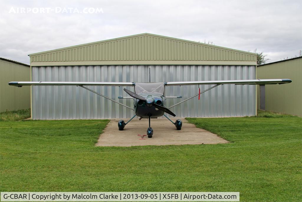 G-CBAR, 2003 Stoddard-Hamilton Glastar C/N PFA 295-13133, Stoddard-Hamilton Glastar, Fishburn Airfield UK, September 2013.