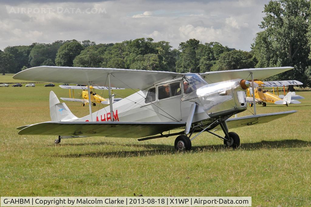 G-AHBM, 1935 De Havilland DH.87B Hornet Moth C/N 8126, De Havilland DH-87B Hornet Moth  at The De Havilland Moth Club's 28th International Moth Rally at Woburn Abbey. August 2013.