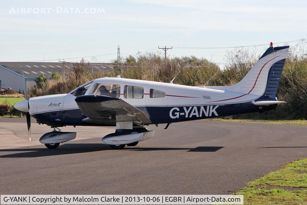 G-YANK, 1979 Piper PA-28-181 Cherokee Archer II C/N 28-8090163, Piper PA-28-181 Cherokee Archer II at The Real Aeroplane Club's Pre-Hibernation Fly-In, Breighton Airfield, October 2013.