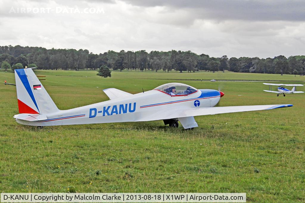 D-KANU, Schleicher ASK-16 C/N 16023, Schleicher ASK-16 at The De Havilland Moth Club's 28th International Moth Rally at Woburn Abbey. August 2013.
