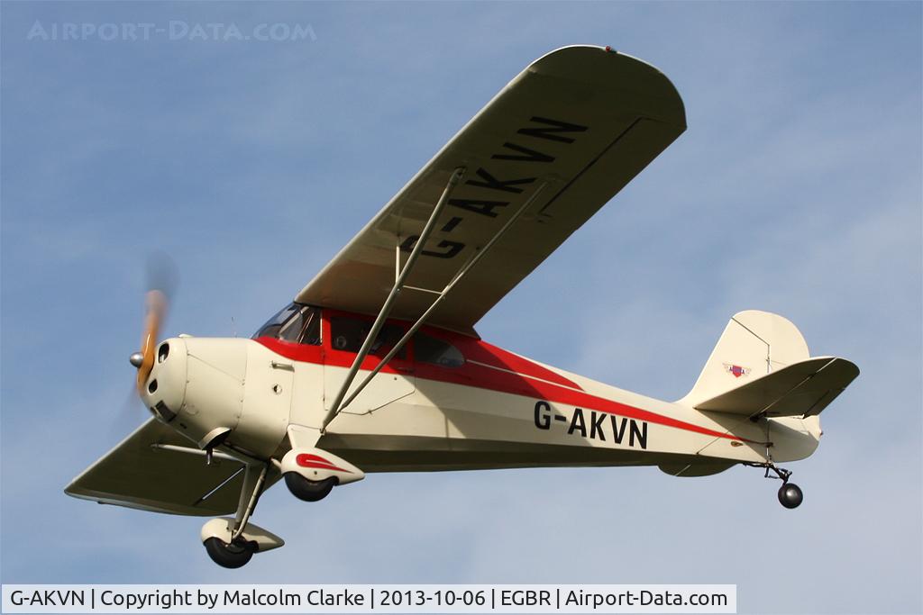 G-AKVN, 1946 Aeronca 11AC Chief Chief C/N 11AC-469, Aeronca 11AC Chief at The Real Aeroplane Club's Pre-Hibernation Fly-In, Breighton Airfield, October 2013.