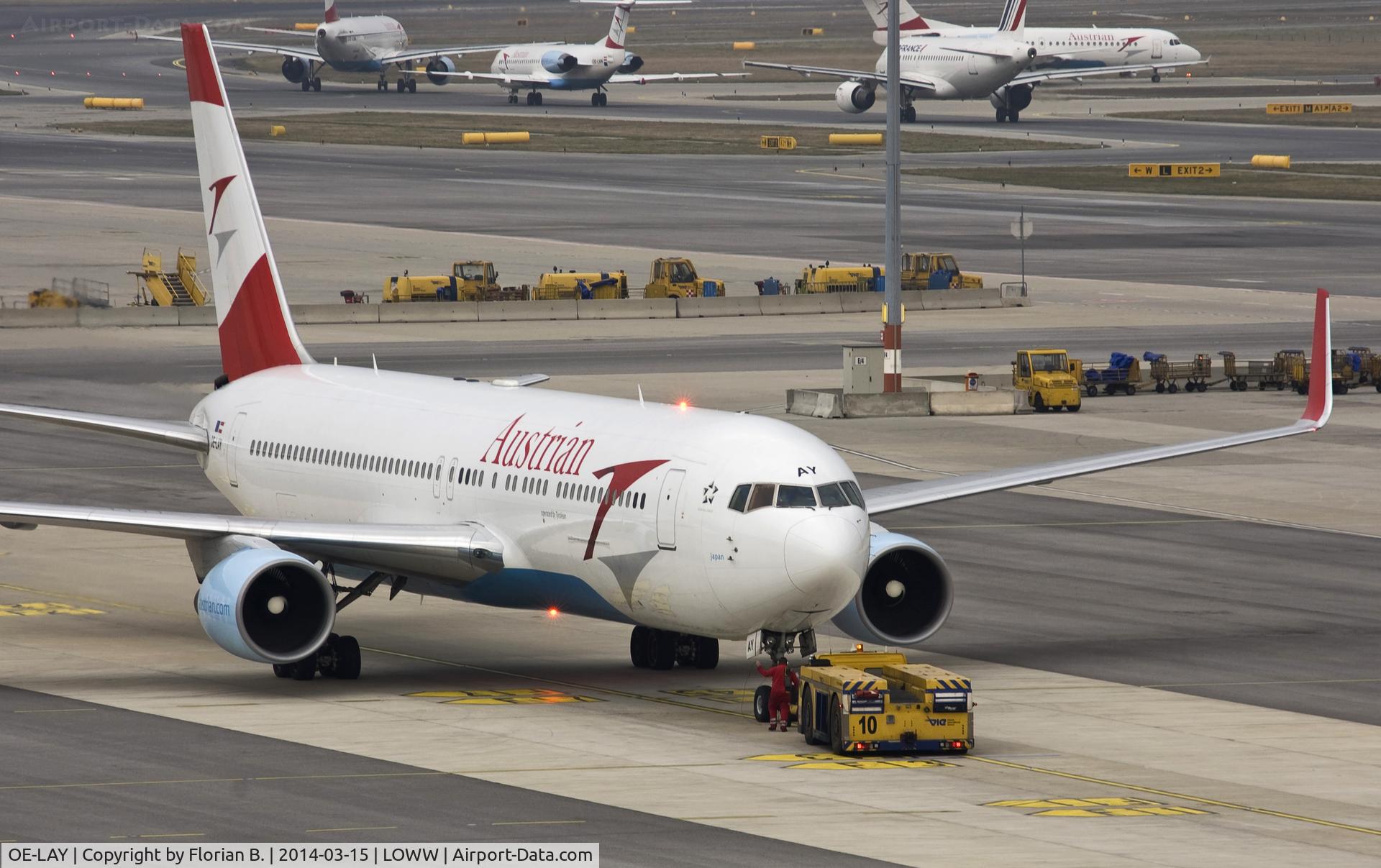 OE-LAY, 1998 Boeing 767-3Z9/ER C/N 29867, Boeing 767 - photo taken from the visitor deck