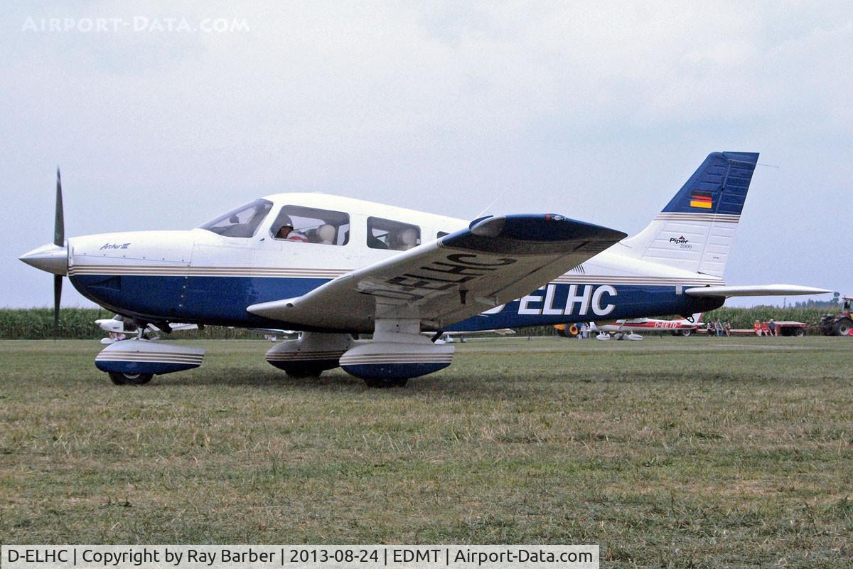D-ELHC, 2000 Piper PA-28-181 Archer III C/N 2843356, Piper PA-28-181 Archer III [2843356] Tannheim~D 24/08/2013