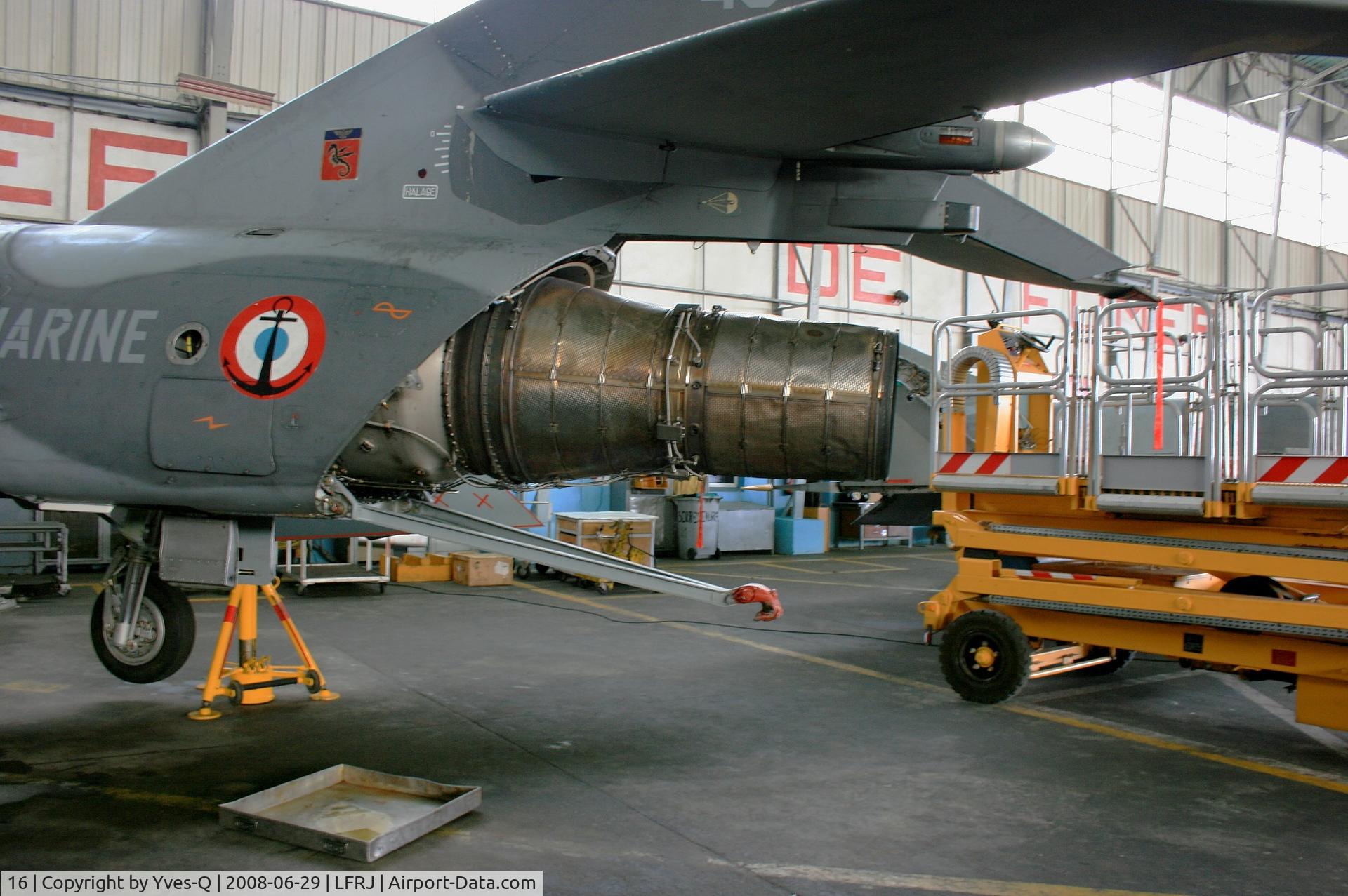 16, Dassault Super Etendard C/N 16, French Naval Aviation Dassault Super Etendard M (SEM), Landivisiau Naval Air Base (LFRJ) Open day Tiger Meet 2008