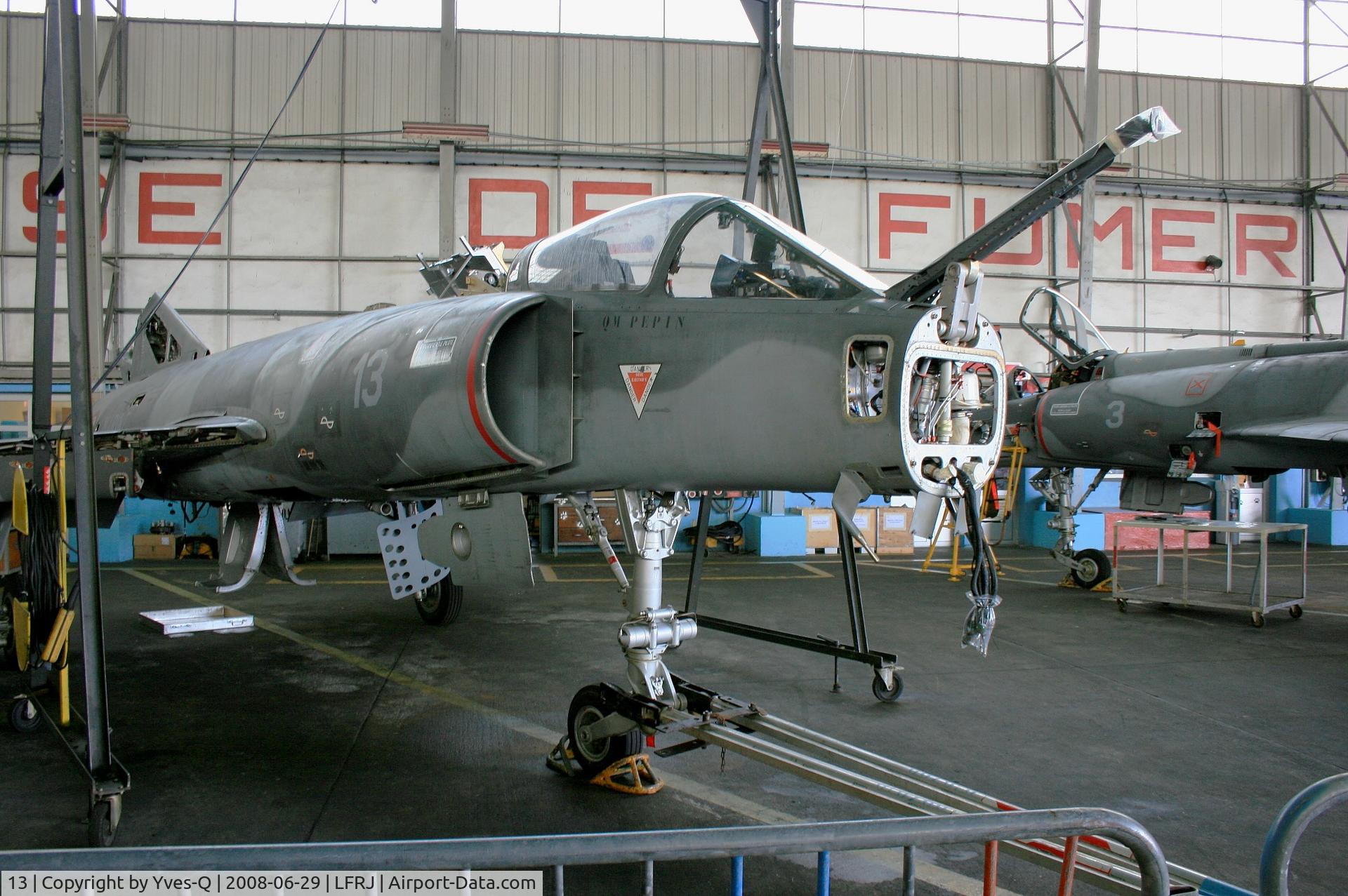 13, Dassault Super Etendard C/N 13, French Naval Aviation Dassault Super Etendard M (SEM), Landivisiau Naval Air Base (LFRJ) Open day Tiger Meet 2008