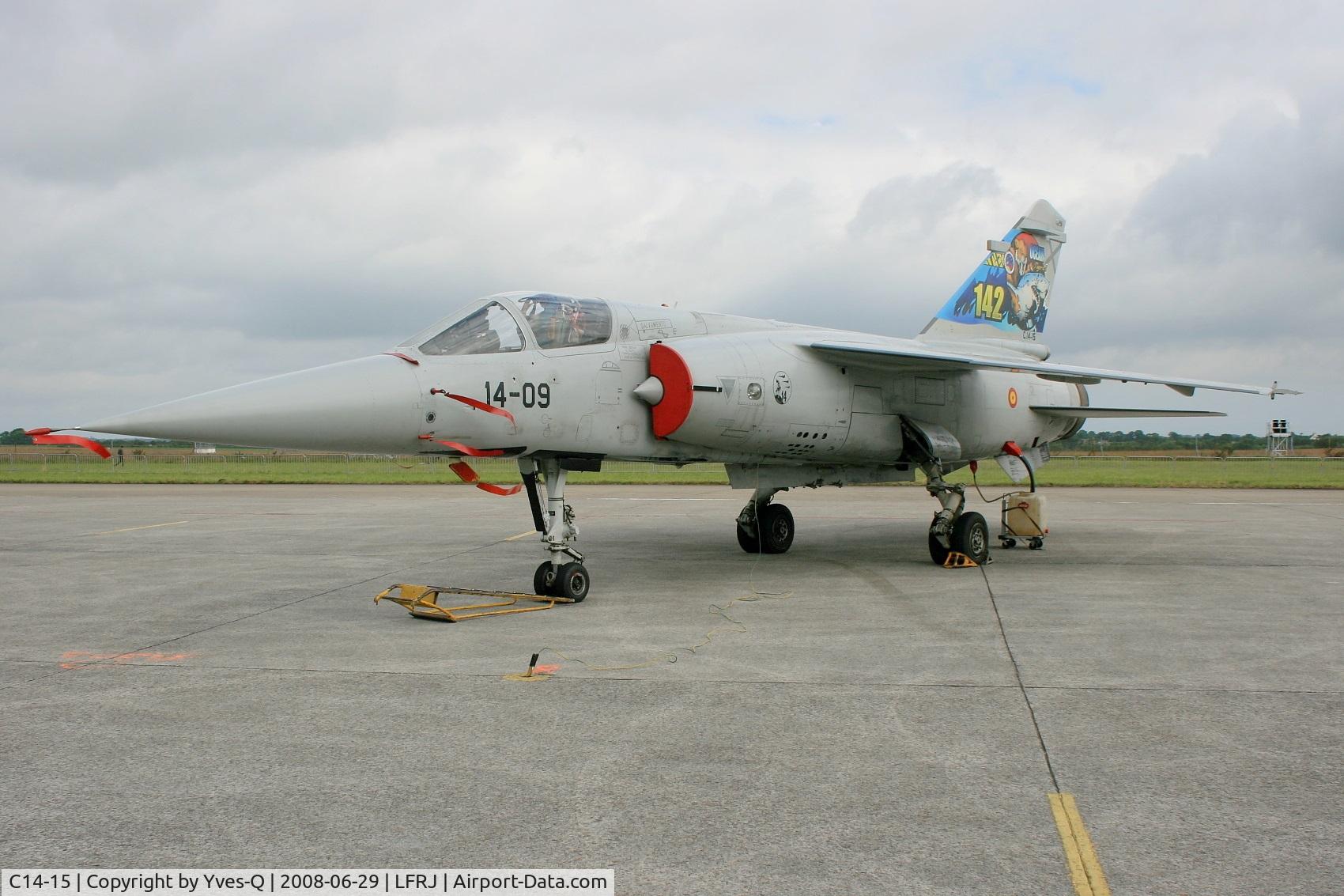C14-15, Dassault Mirage F-1CE(M) C/N not found, Spanish Air Force Dassault Mirage F1 CE(M) , Ala de Caza 14, Landivisiau Naval Air Base (LFRJ) Open day Tiger Meet 2008