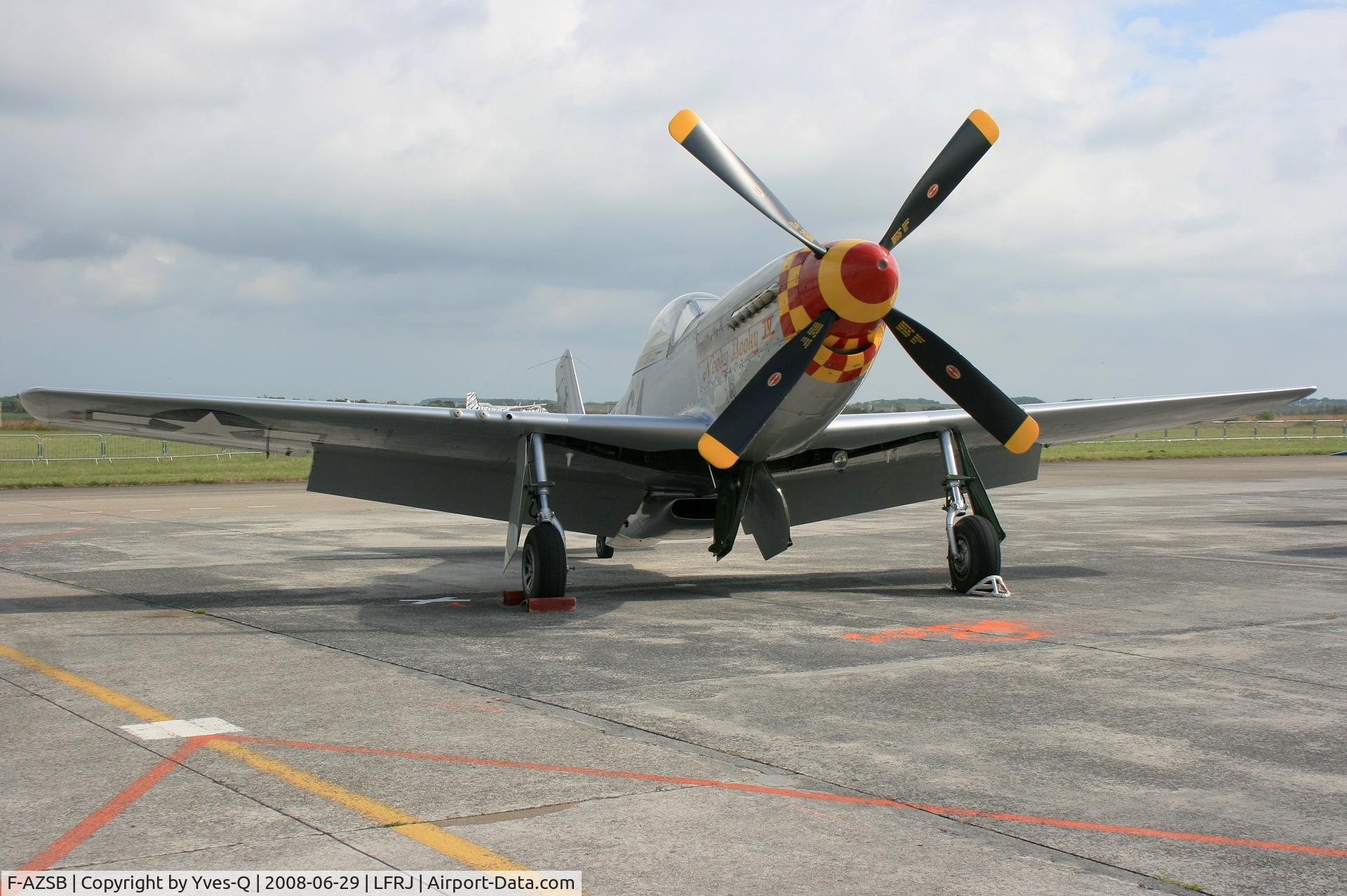 F-AZSB, 1944 North American P-51D Mustang C/N 122-40967, North American P-51D Mustang, Landivisiau Naval Air Base (LFRJ) Open day Tiger Meet 2008