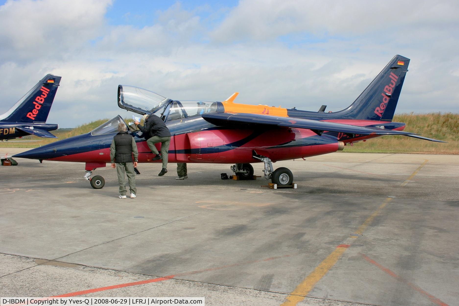 D-IBDM, Dassault-Dornier Alpha Jet A C/N 0130, Dassault-Dornier Alpha Jet A Red Bull (The Flying Bulls), Landivisiau Naval Air Base (LFRJ) Open day Tiger Meet 2008