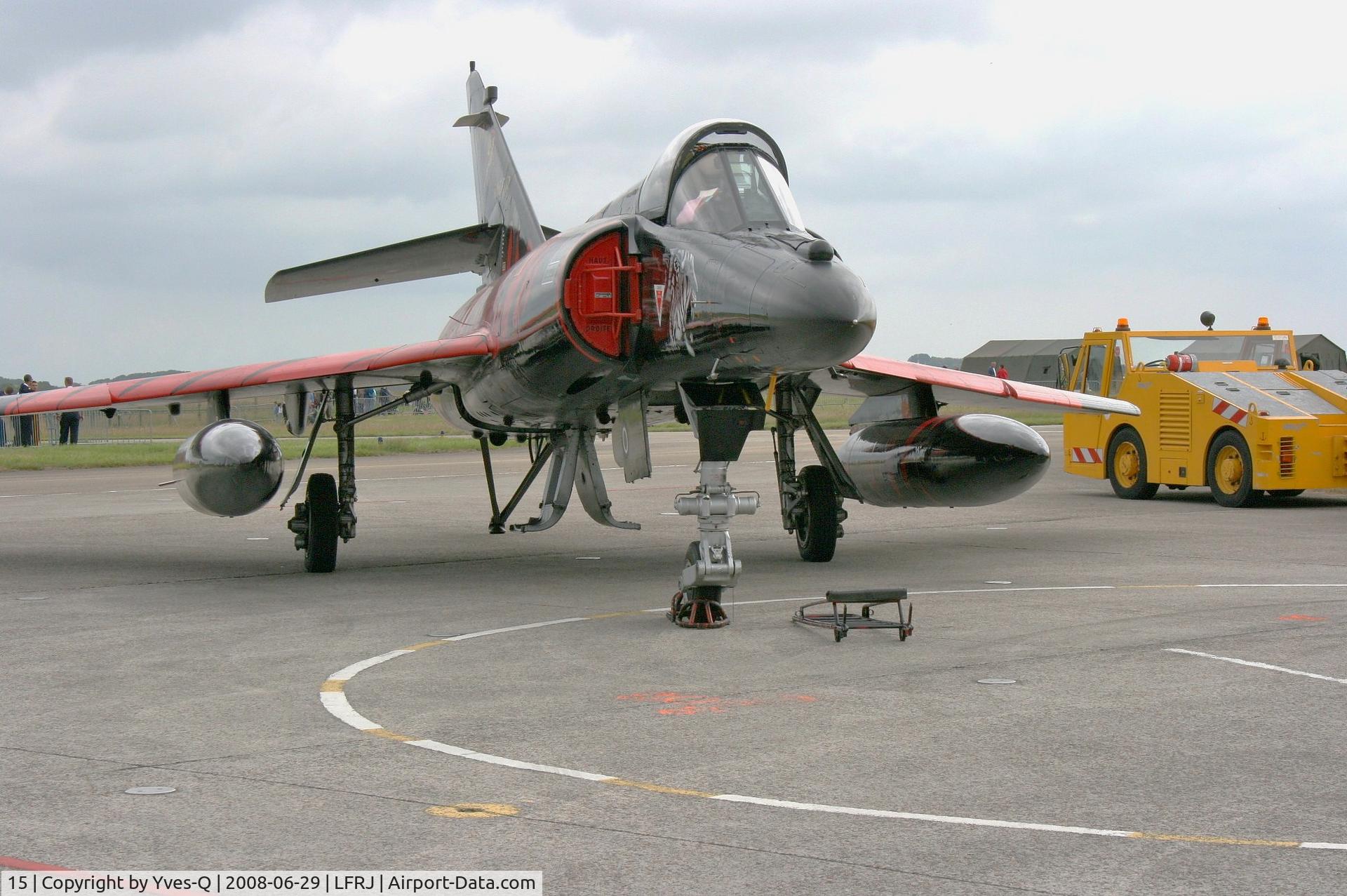 15, Dassault Super Etendard C/N 15, French Navy Dassault Super Etendard M (SEM), Landivisiau Naval Air Base (LFRJ) Open day Tiger Meet 2008