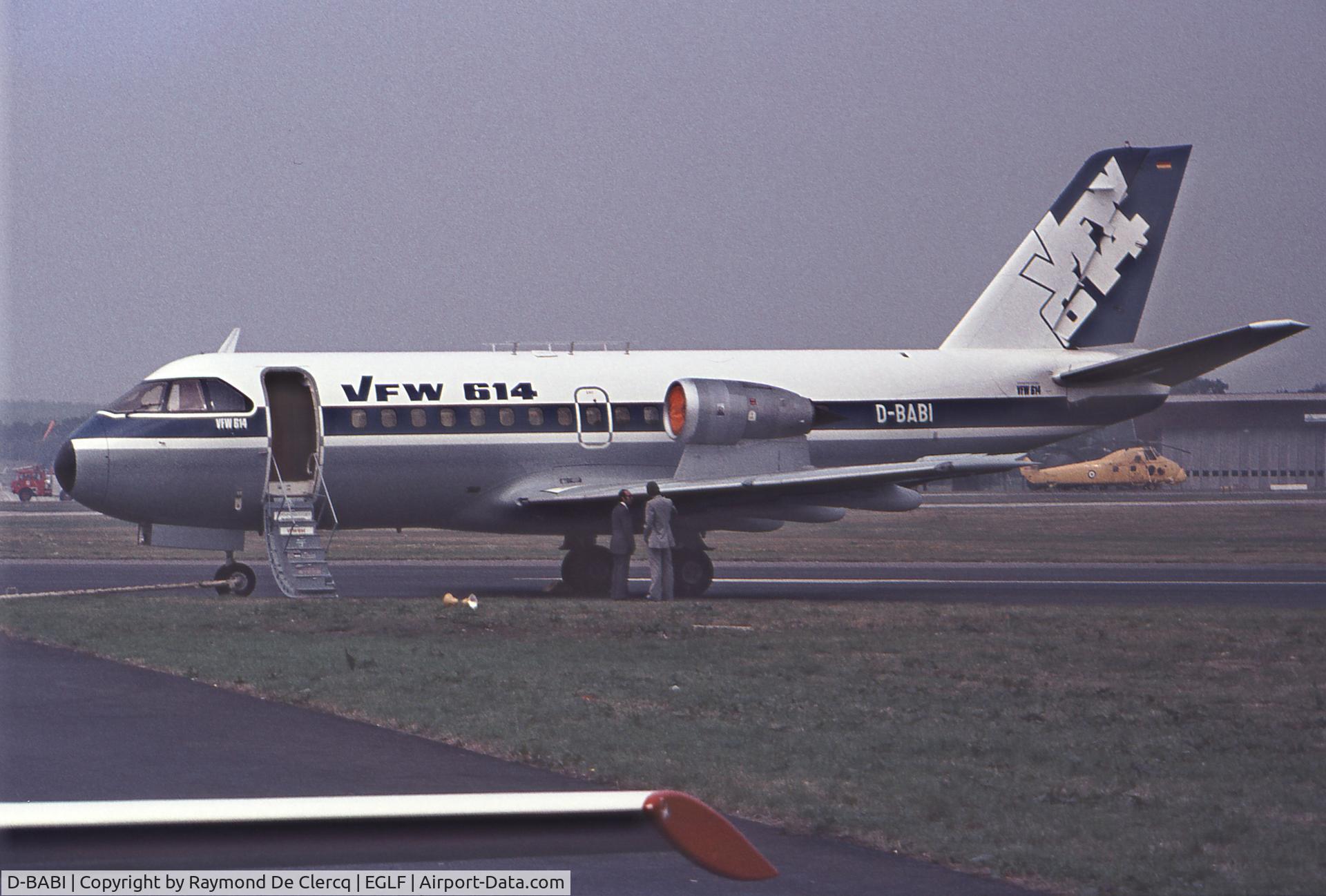 D-BABI, VFW-Fokker VFW-614 C/N G09, September 1976 Airshow
