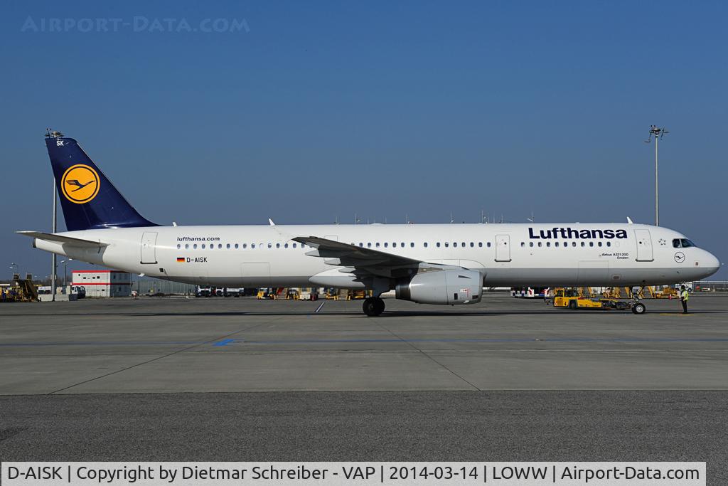 D-AISK, 2008 Airbus A321-231 C/N 3387, Lufthansa Airbus 321