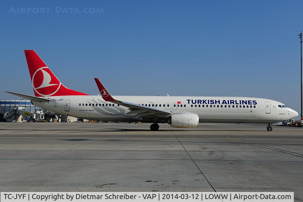 TC-JYF, 2012 Boeing 737-9F2/ER C/N 40982, Turkish Airlines Boeing 737-900