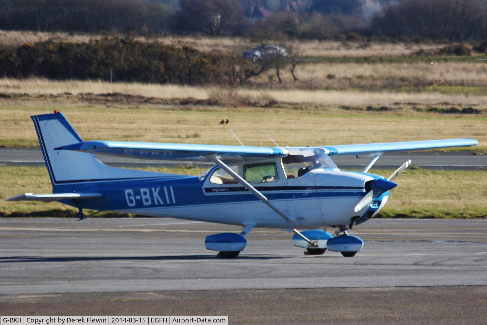 G-BKII, 1975 Reims F172M ll Skyhawk C/N 1370, Visiting Skyhawk operated by, Sealand Aerial Photography Ltd, Chichester.