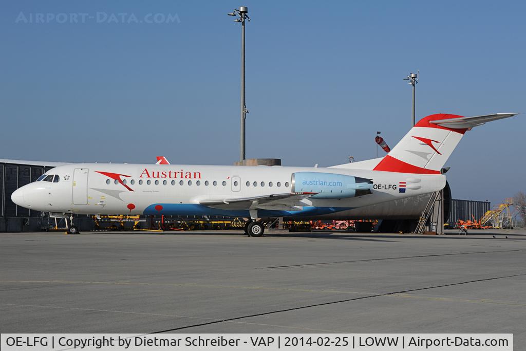 OE-LFG, 1995 Fokker 70 (F-28-0070) C/N 11549, Austrian Airlines Fokker 70