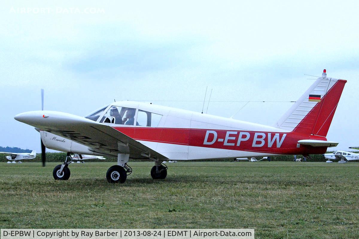 D-EPBW, 1962 Piper PA-28-160 Cherokee C/N 28-337, Piper PA-28-160Cherokee [28-337] Tannheim~D 24/08/2013