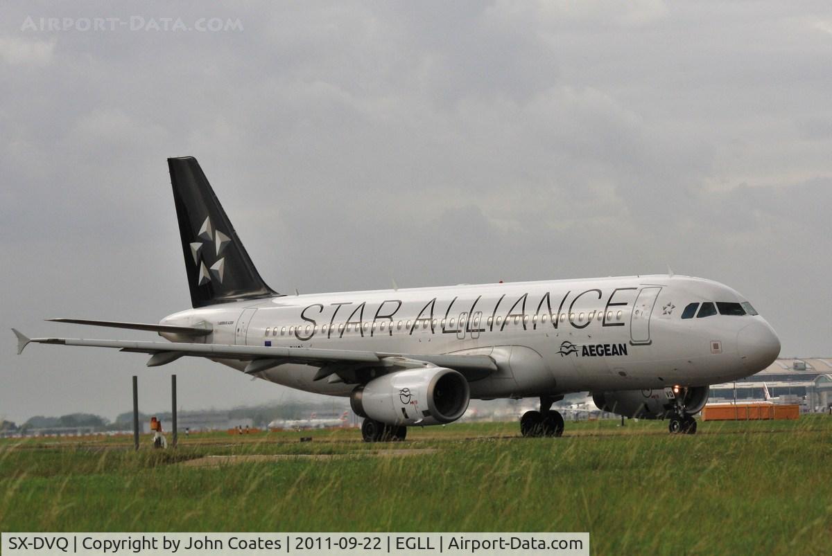 SX-DVQ, 2008 Airbus A320-232 C/N 3526, Taxiing to 27L