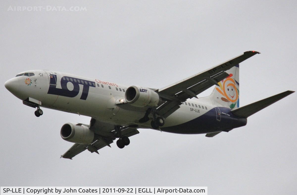 SP-LLE, 1996 Boeing 737-45D C/N 27914, Finals to 27L