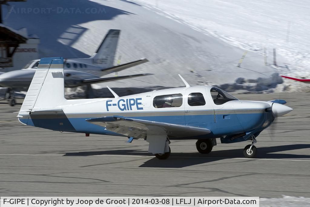 F-GIPE, Mooney M20J 201 C/N 24-3066, at the Courchevel altiport