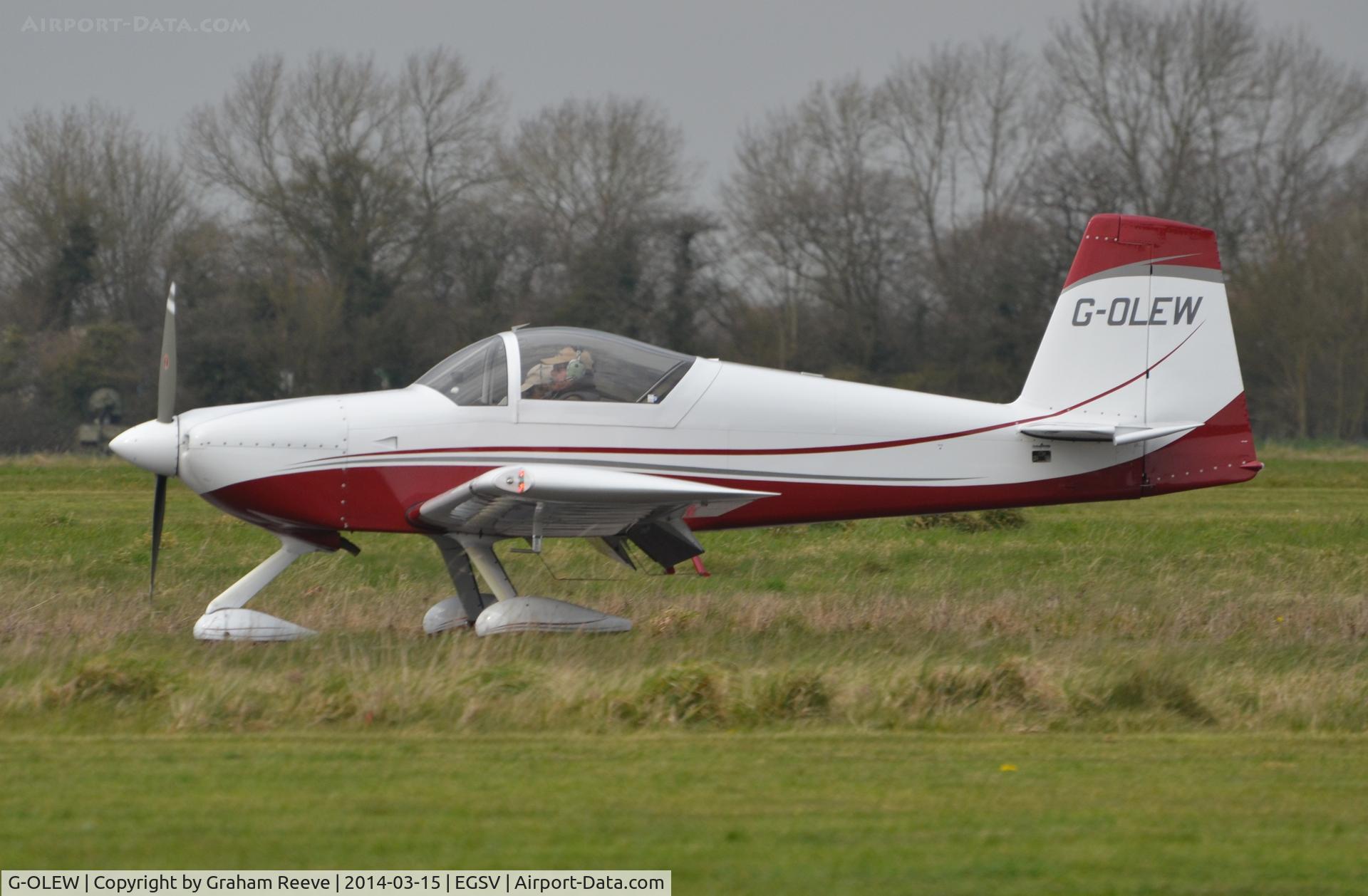G-OLEW, 2006 Vans RV-7A C/N 71629, Just landed.