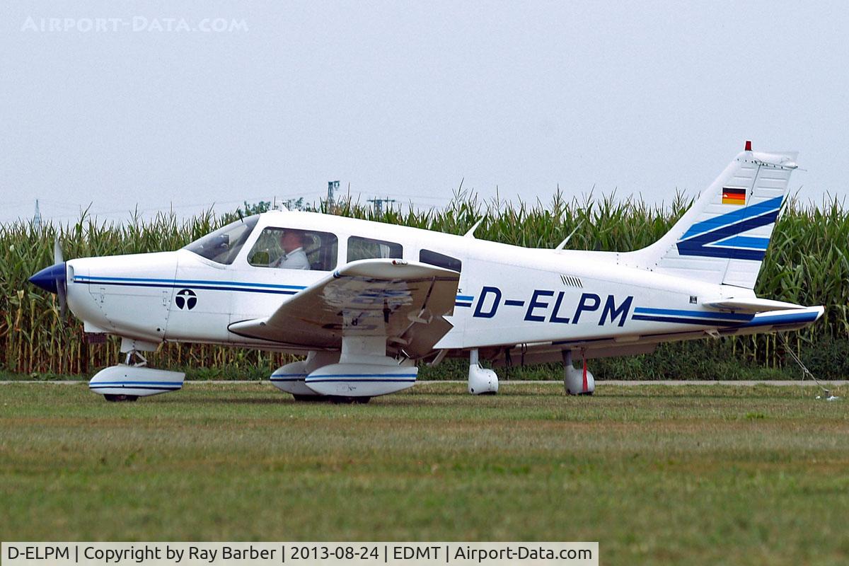 D-ELPM, 1981 Piper PA-28-161 C/N 288116298, Piper PA-28-161 Warrior II [28-8116298] Tannheim~D 24/08/2013