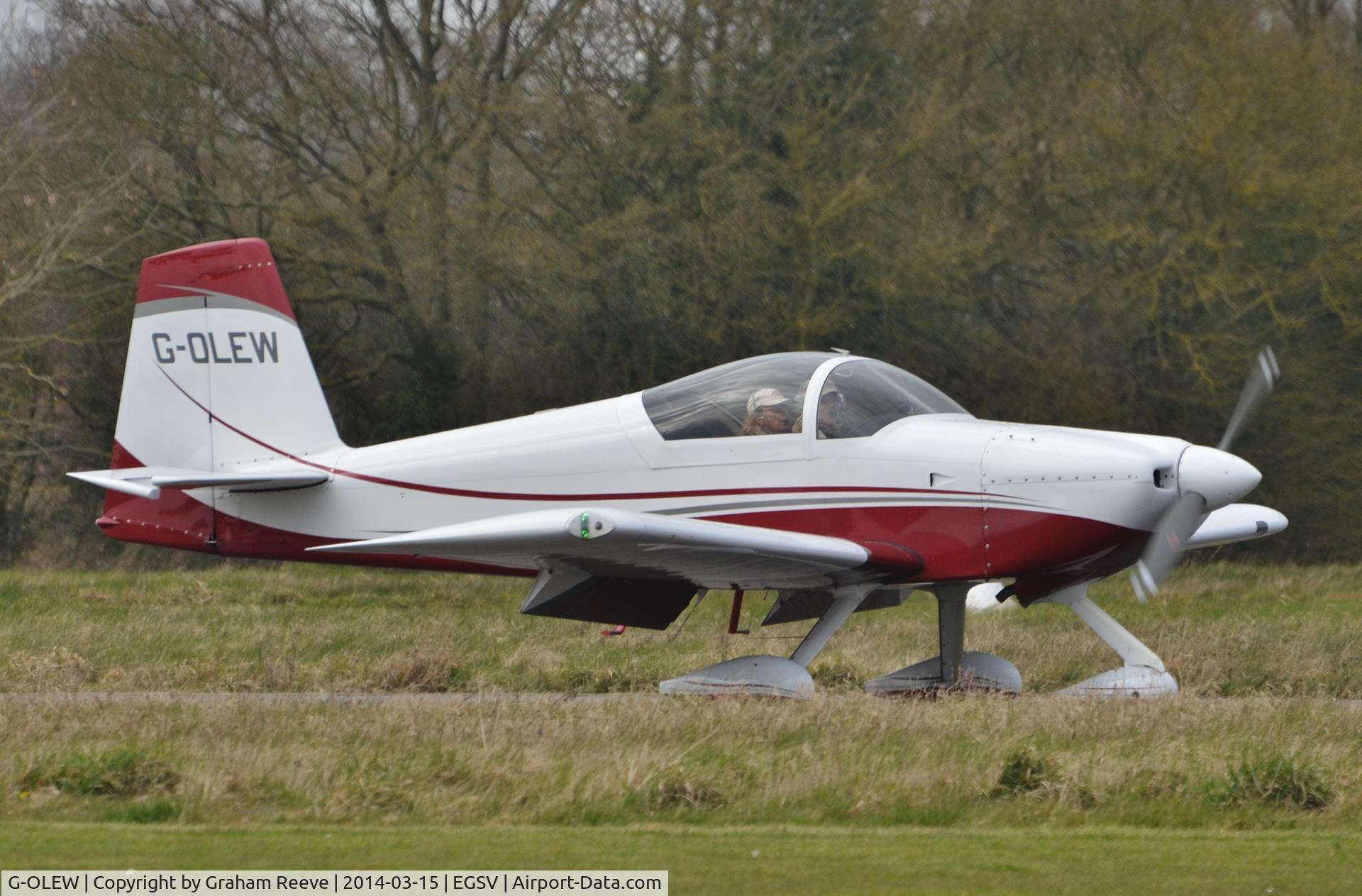 G-OLEW, 2006 Vans RV-7A C/N 71629, Just landed.