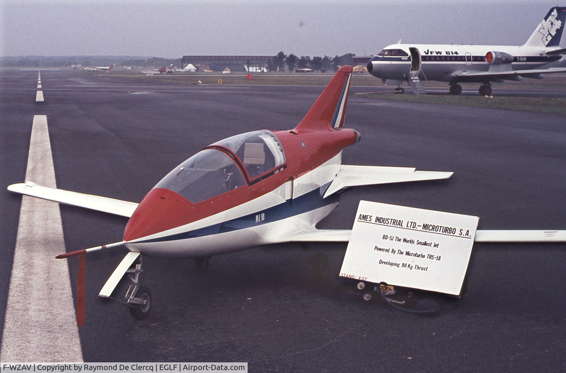 F-WZAV, Bede BD-5J C/N 5J-0005, In the static show at Farnborough 1976