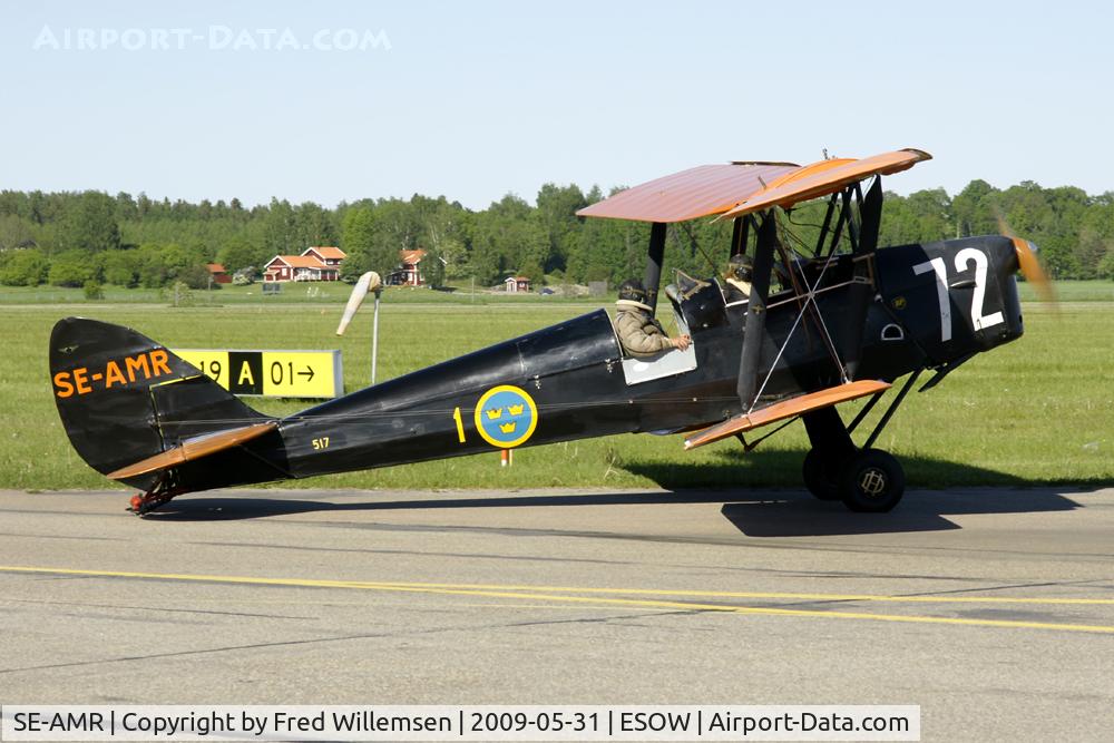 SE-AMR, 1935 De Havilland (ASJA) Sk11a Tiger Moth II (DH-82A) C/N 49, Former Swedish AF