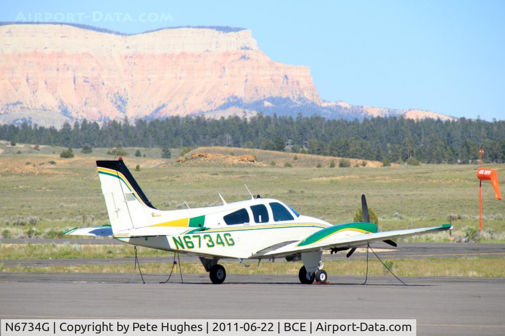 N6734G, 1980 Beech 95-B55 (T42A) Baron C/N TC-2307, N6734G Baron at Bryce Canyon, UT