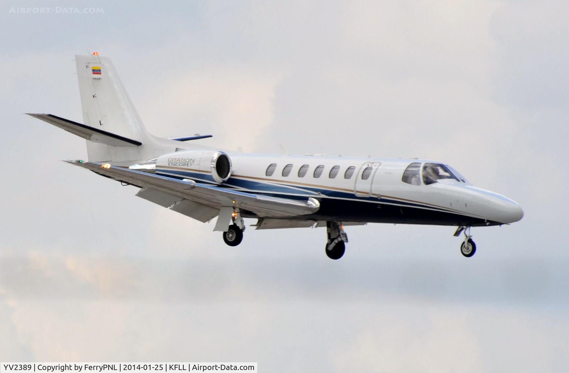 YV2389, 2006 Cessna 560 Citation Excel Ultra C/N 560-0757, LTA Citation arriving in FLL