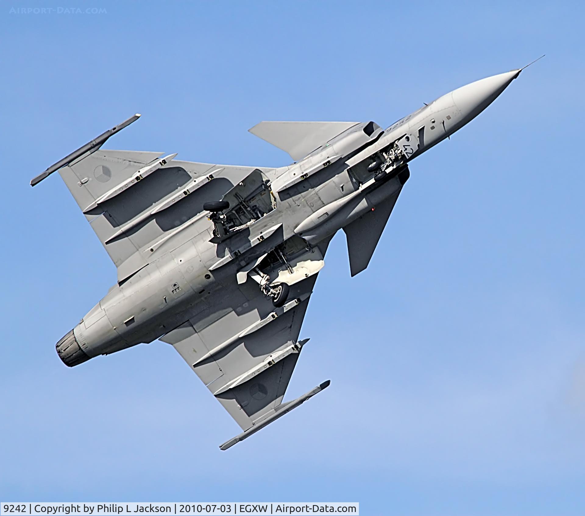 9242, Saab JAS-39C Gripen C/N 39242, Waddington Airshow