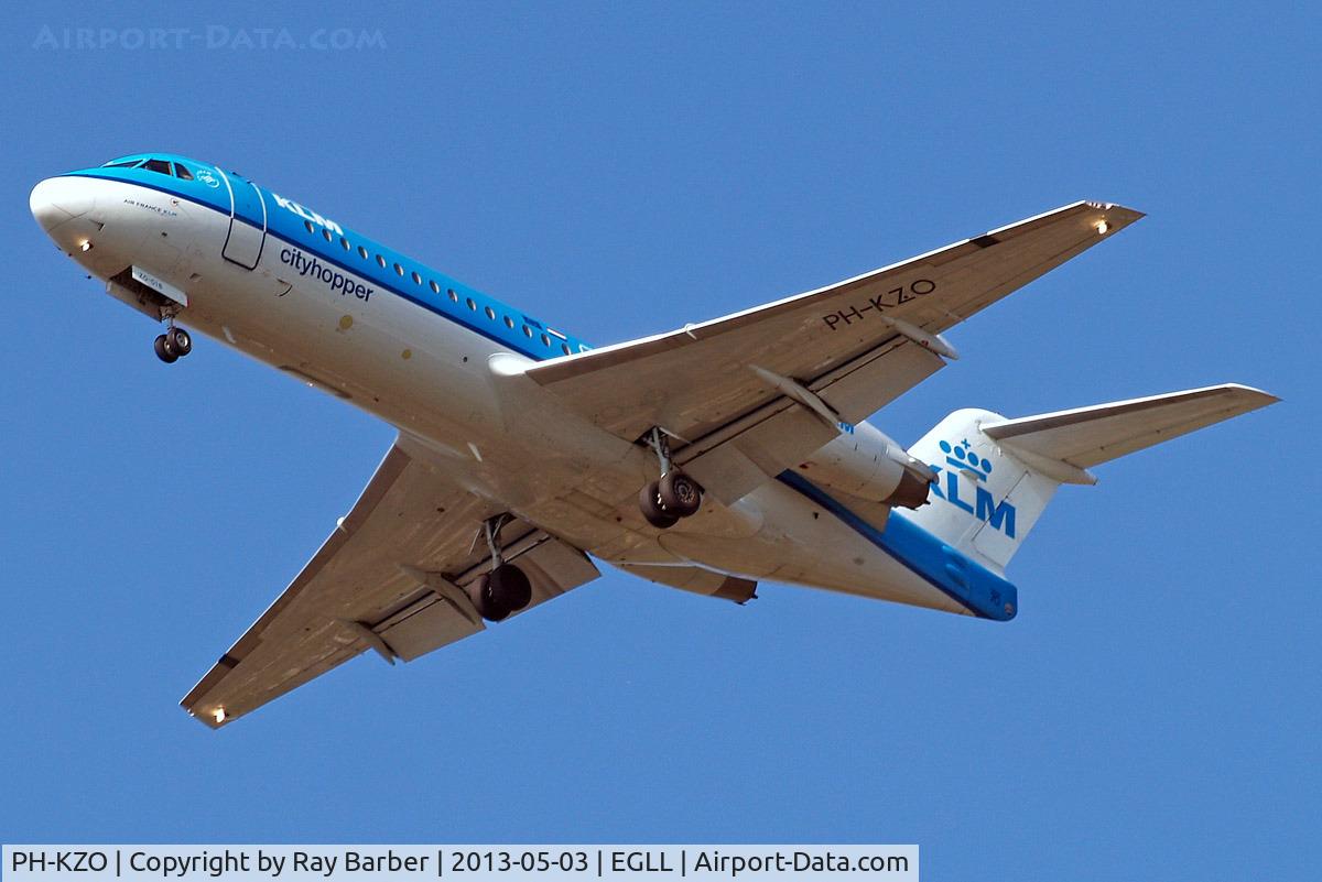 PH-KZO, 1995 Fokker 70 (F-28-0070) C/N 11538, Fokker F-70 [11538] (KLM ciyhopper) Home~G 03/05/2013
