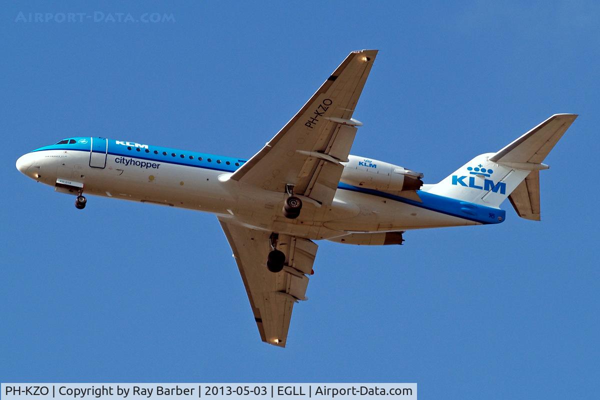 PH-KZO, 1995 Fokker 70 (F-28-0070) C/N 11538, Fokker F-70 [11538] (KLM ciyhopper) Home~G 03/05/2013