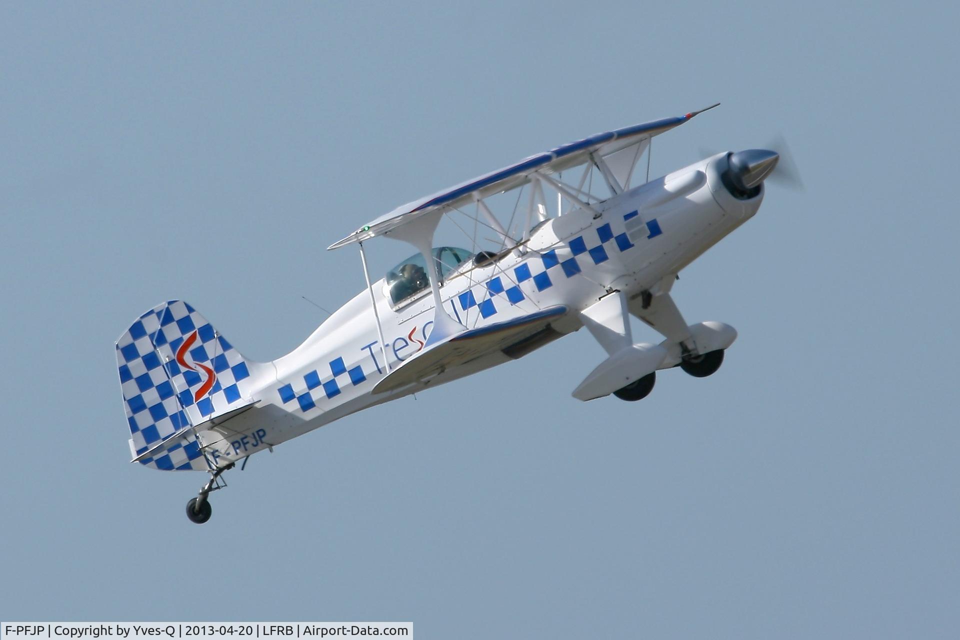 F-PFJP, Stolp SA-300 Starduster Too C/N 265, Stolp SA-300 Starduster Too, Take off rwy 07R, Brest-Guipavas Airport (LFRB-BES)