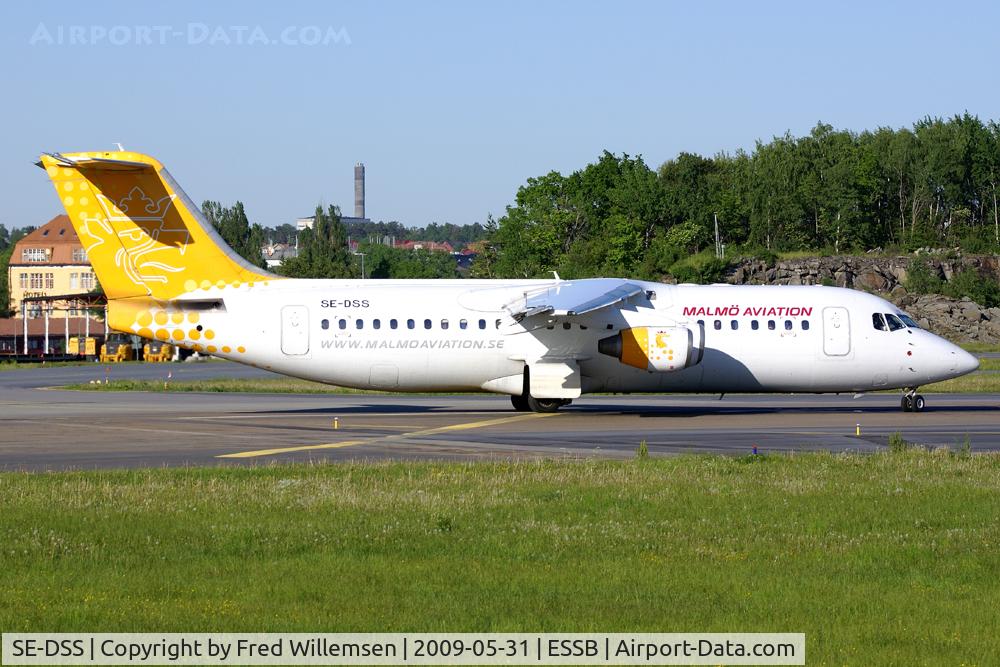SE-DSS, 1994 British Aerospace Avro 146-RJ100 C/N E3245, Malmo Aviation