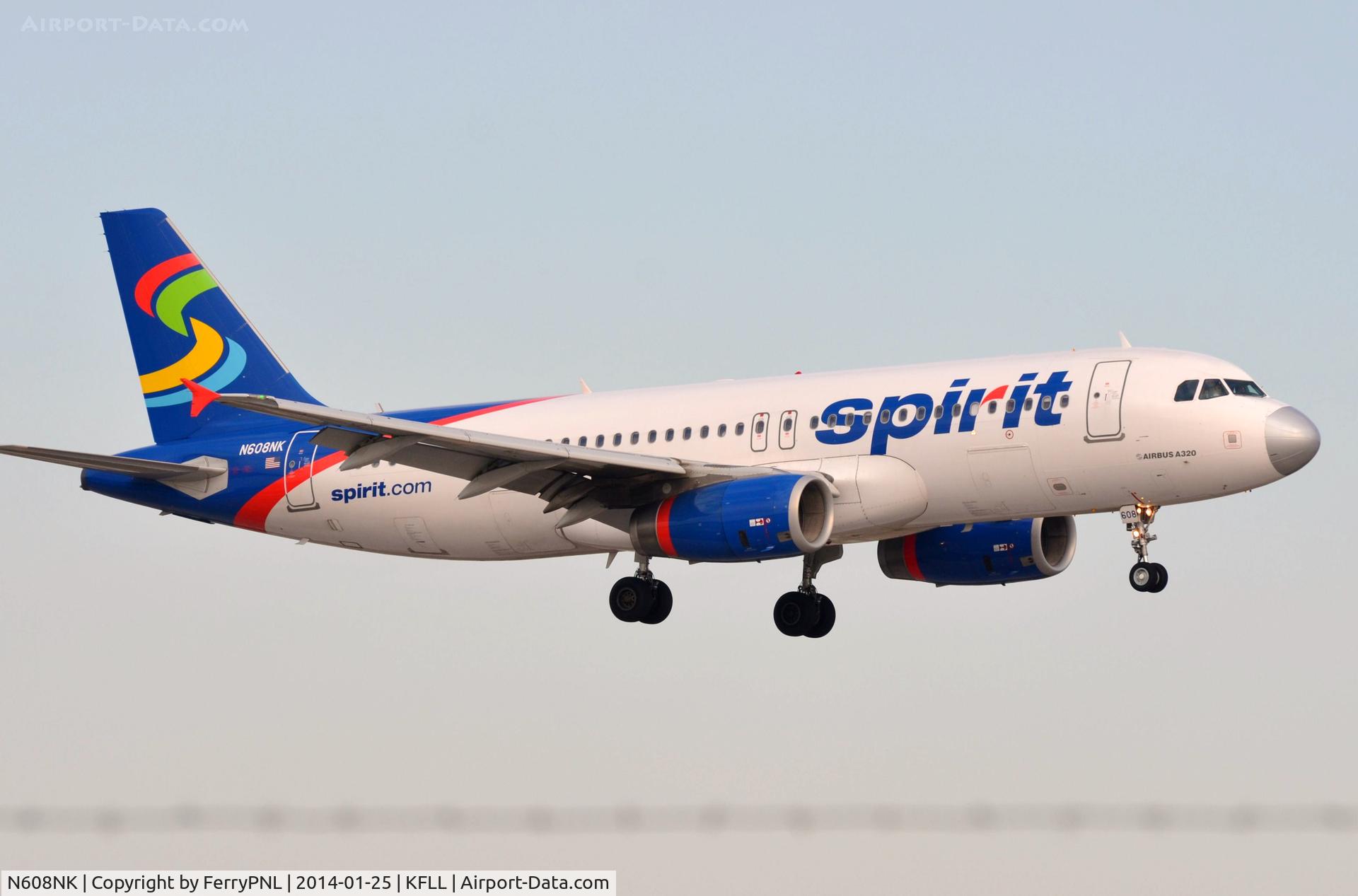 N608NK, 2011 Airbus A320-232 C/N 4902, Spirit A320 with 
