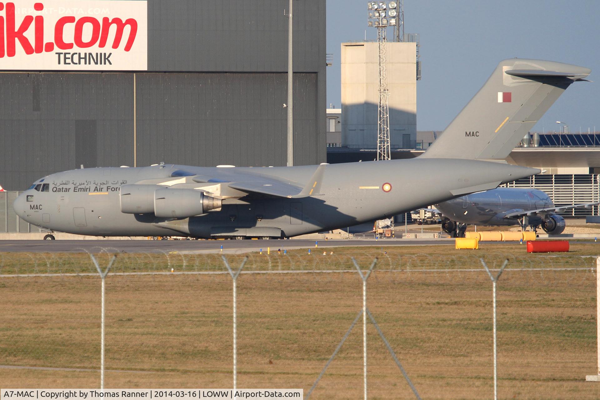 A7-MAC, 2012 Boeing C-17A Globemaster III C/N F-253/QA-3, Qatar Emiri Air Force Boeing C-17