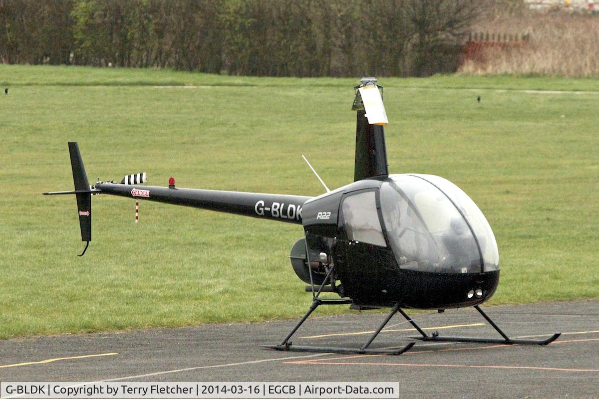 G-BLDK, 1981 Robinson R22 Beta C/N 0139, 1981 Robinson R22 Beta, c/n: 0139 at City of Manchester Airport