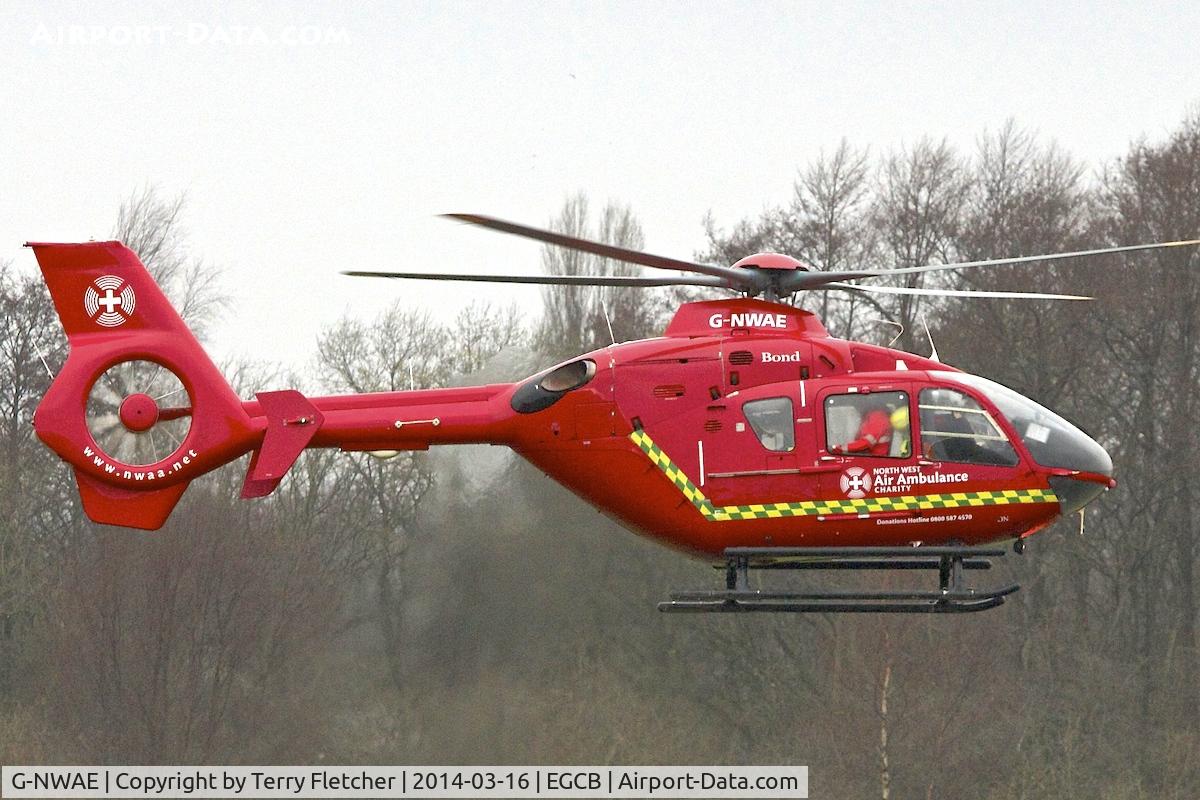 G-NWAE, 2003 Eurocopter EC-135T-2 C/N 0312, 2003 Eurocopter EC-135T-2, c/n: 0312 at City of Manchester Airport