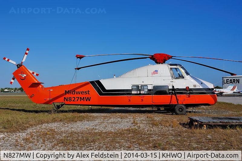 N827MW, 1958 Sikorsky S-58JT C/N 58-827, @North Perry