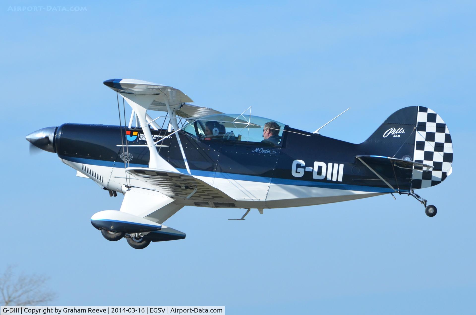 G-DIII, 1989 Christen Pitts S-2B Special C/N 5163, Just taken off.