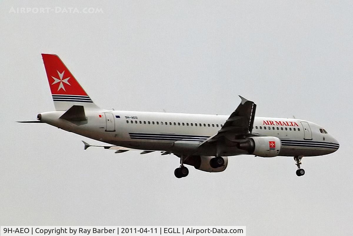 9H-AEO, 2006 Airbus A320-214 C/N 2768, Airbus A320-214 [2768] (Air Malta) Home~G 02/04/2011. On approach 27L