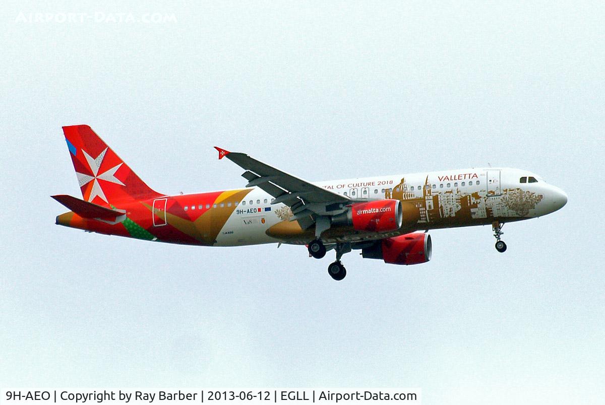 9H-AEO, 2006 Airbus A320-214 C/N 2768, Airbus A320-214 [2768] (Air Malta) Home~G 12/06/2013. On approach 27L.