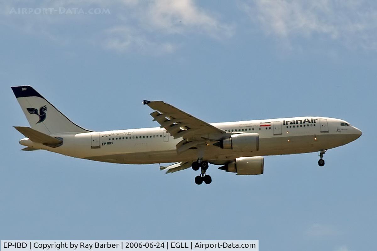 EP-IBD, 1993 Airbus A300B4-605R C/N 696, Airbus A300B4-605R [696] (Iran Air) Home~G 24/06/2006. On approach 27L.