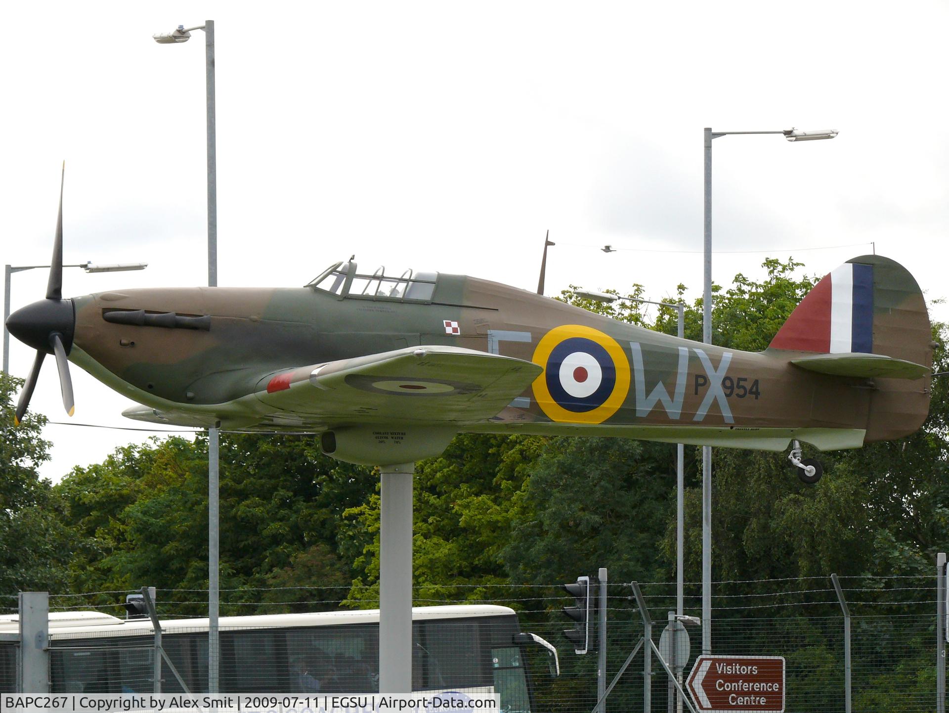 BAPC267, Hawker Hurricane Replica C/N BAPC.267, This plastic Hurricane guards the gates at Duxford