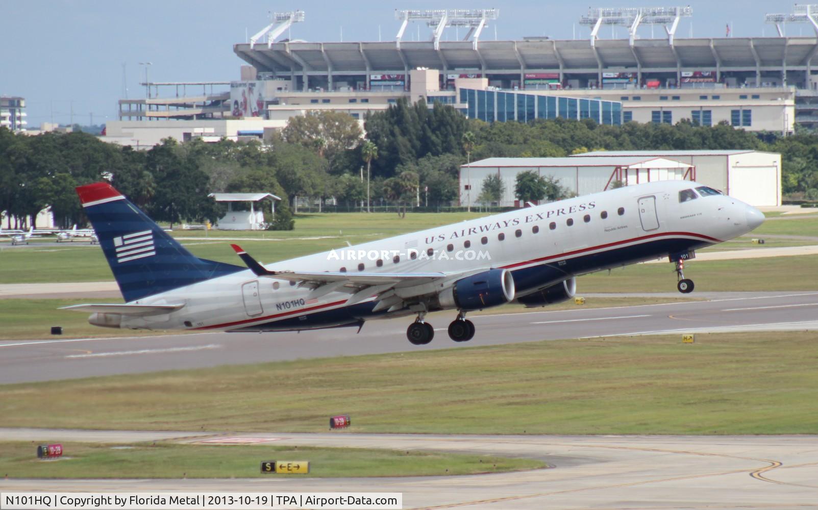 N101HQ, 2007 Embraer 175LR (ERJ-170-200LR) C/N 17000156, US Airways E175