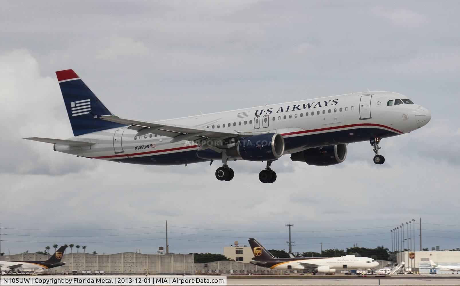 N105UW, 1999 Airbus A320-214 C/N 0868, USAirways A320